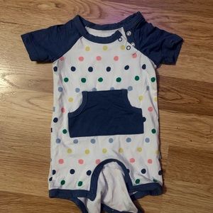 Kyte Baby Shortall in Spring Polka Dot